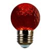 Лампа светодиодная Feron LB-385 шар красный прозрачный E27 1W 230V 52164