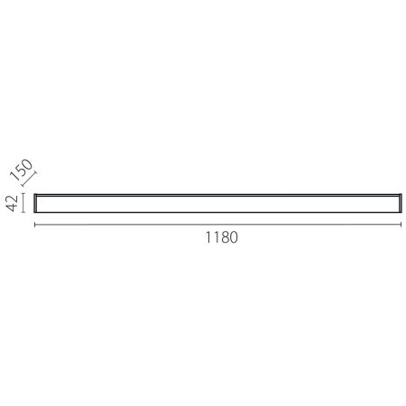 Линейный светильник Lightstar Trito Base 457467
