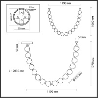 Подвесная люстра Odeon Light Jemstone 5085/64L