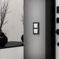 Выключатель Werkel Hammer двухклавишный с подсветкой белый W1220101