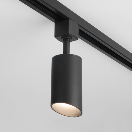Трековый светильник для однофазного шинопровода Splay GU10 черный Elektrostandard