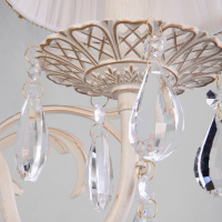 Бра Eurosvet 3637/1 белый с золотом/прозрачный хрусталь Strotskis