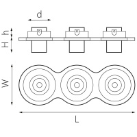 Встраиваемый светодиодный спот Lightstar Intero Tubo (217637+217174+217174+217174) i637174