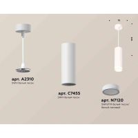 Комплект подвесного светильника Ambrella light Techno Spot XP7455002 SWH/FR белый песок/белый матовый (A2310, C7455, N7120)