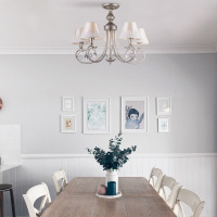 Подвесная люстра Eurosvet 60069/5 серебро