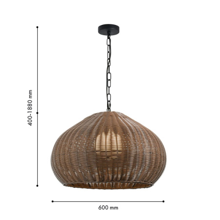 Подвесной светильник Favourite Wicker 4884-1P