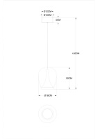 Подвесной светодиодный светильник Divinare Campo 5875/51 SP-15