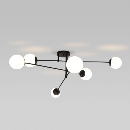 Потолочная люстра Eurosvet Netz 30181/6 черный Smart a062214