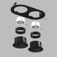 Встраиваемый светильник Lightstar Domino (214657+214607+214607+214007+214007) D6570707BMOD