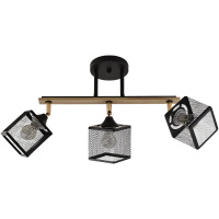 Спот Reluce 01591-3.3-03B BK+FGD+WOOD