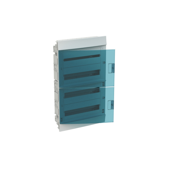 Бокс ABB Mistral41 встраиваемый 72М (4x18) зеленая дверь с винтовым клеммным блоком