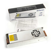 Блок питания для светодиодной ленты Feron 24V 350W IP20 15A LB019 48048