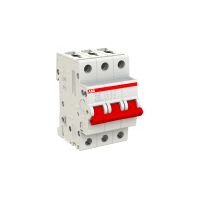 Рубильник модульный ABB SD203/40 3P 40А рычаг красный (выключатель нагрузки)