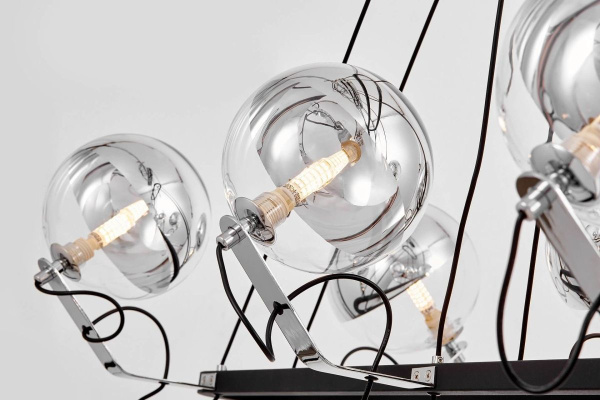 Подвесная люстра Lumina Deco LDP 9110-8-PR BK+CHR