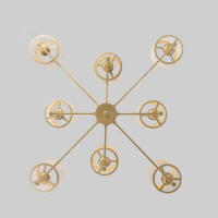 Люстра на штанге Eurosvet Inari 60144/8 золото Smart a061943