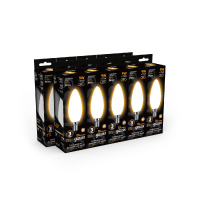 Лампа светодиодная филаментная Gauss E14 9W 3000К матовая 103201109