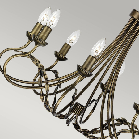 Подвесная люстра Elstead Lighting OV8-BLK-GOLD