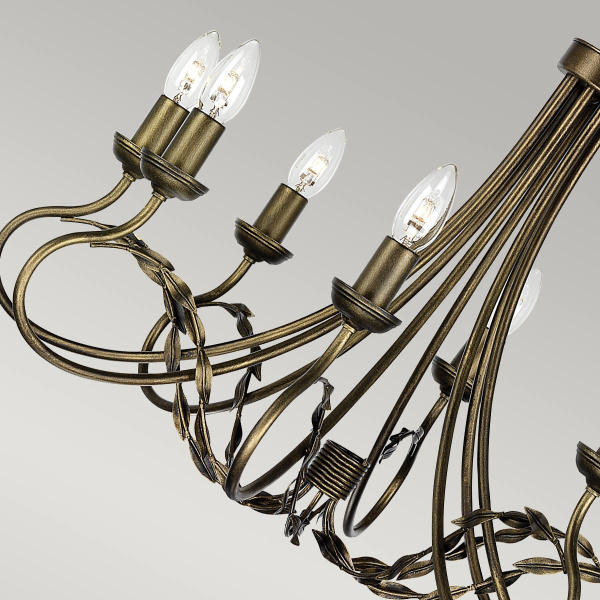 Подвесная люстра Elstead Lighting OV8-BLK-GOLD