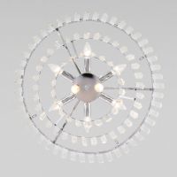 Подвесная люстра Eurosvet Elegante 10130/8 хром/прозрачный хрусталь Strotskis Smart a060642