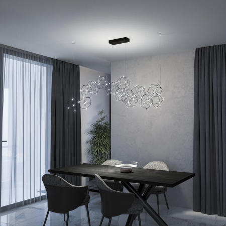 Подвесной светодиодный светильник Eurosvet Uma 90168/14 черный жемчуг