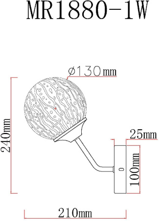Бра MyFar Camilla MR1880-1W