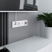 Рамка Stark на 4 поста белый WL04-Frame-04-white Werkel