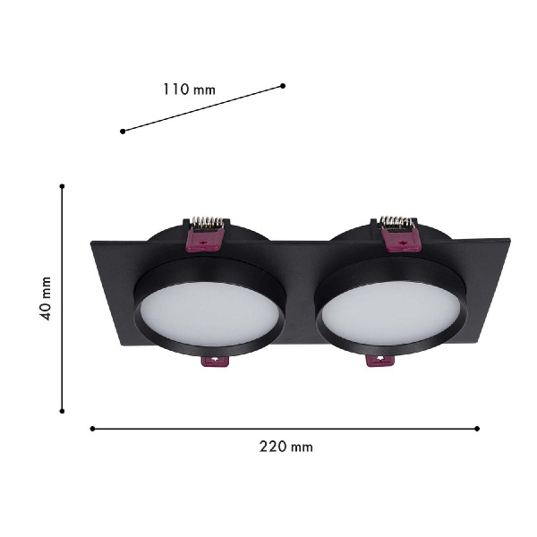 Встраиваемый светильник Favourite Vasto 4648-2C