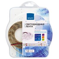 Светодиодная лента Apeyron 12В СТ 4,8Вт/м smd3528, 60д/м IP65 280Лм/м 2,5м 6500К 10-131