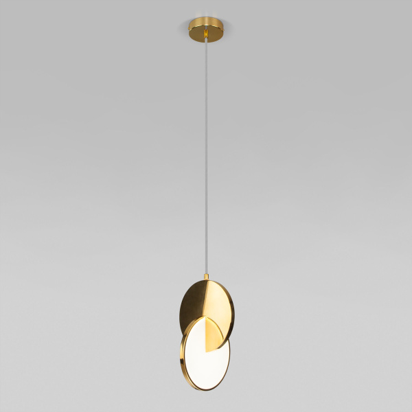 Подвесной светодиодный светильник Eurosvet Lang 50225/1 Led золото