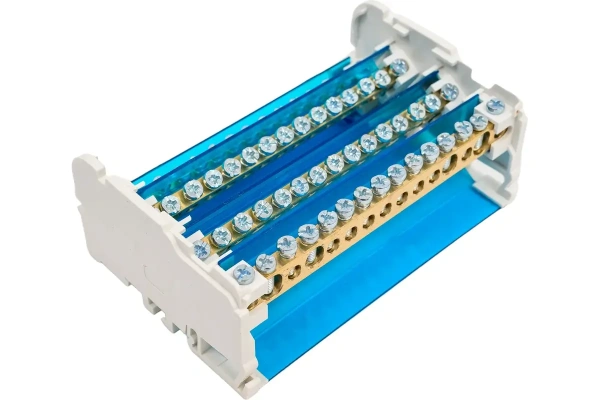 Шина "N" нулевая на DIN-рейку в корпусе 4х15групп TDM