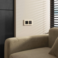 Рамка на 2 поста Slab (айвори матовый) W0022962 Werkel