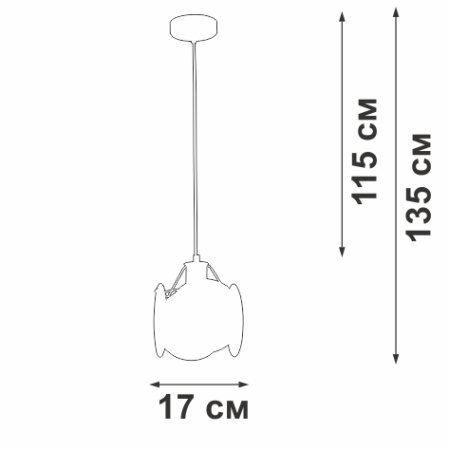 Подвесной светильник Vitaluce V5828-8/1S