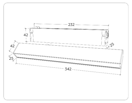 Трековый магнитный светильник Ambrella Light Magnetic 220V GL1332
