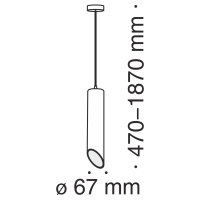 Подвесной светильник Maytoni Vela P027PL-01B