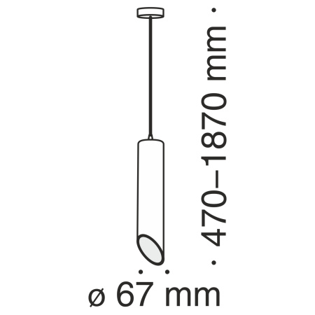 Подвесной светильник Maytoni Vela P027PL-01B