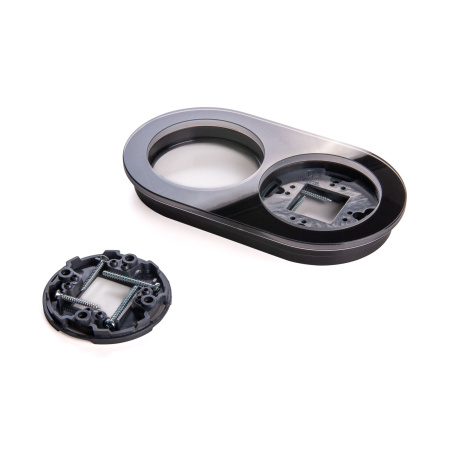 Рамка на 2 поста черный WL21-frame-02 Werkel