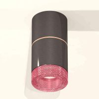 Комплект накладного светильника Ambrella light Techno Spot XS7403102 DCH/PI черный хром/розовый (C7403, A2073, C7403, N7193)