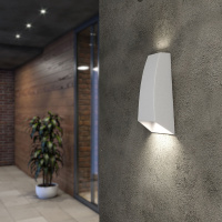 Уличный настенный светодиодный светильник Elektrostandard Forw 1016 Techno белый