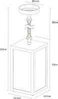 Уличный подвесной светильник Arte Lamp Belfast A4569SO-1BK