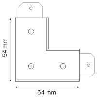 Соединитель L-образный для однофазного трека Lightstar Teta 505126