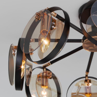 Потолочный светильник Eurosvet Gallo 70121/8 черный Smart a052342