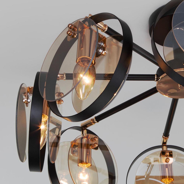 Потолочный светильник Eurosvet Gallo 70121/8 черный Smart a052342