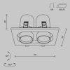 Встраиваемый светодиодный спот Maytoni Technical Hidden DL045-02-10W3K-B