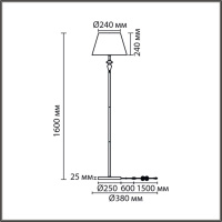 Торшер Lumion Classi Vermont 8275/1F