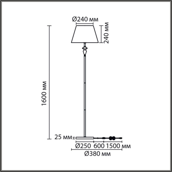 Торшер Lumion Classi Vermont 8275/1F