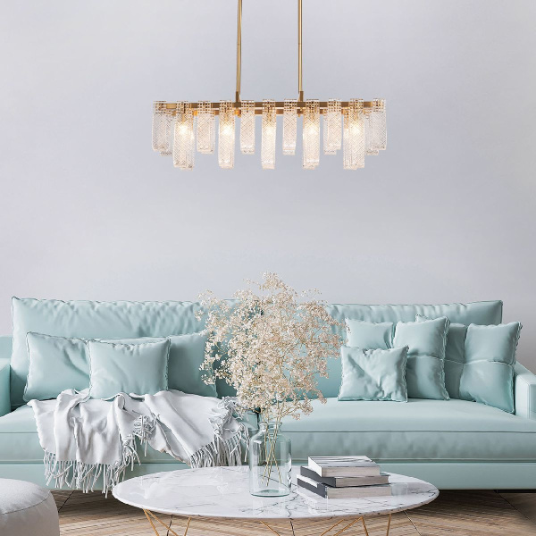 Люстра на штанге Indigo Brina 12027/10PL Brass V000367