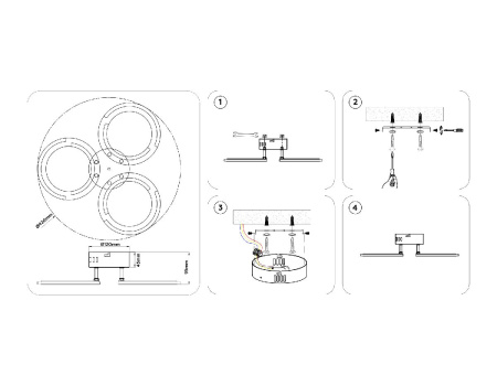 Потолочная люстра Ambrella Light Original Acrylica FA8942