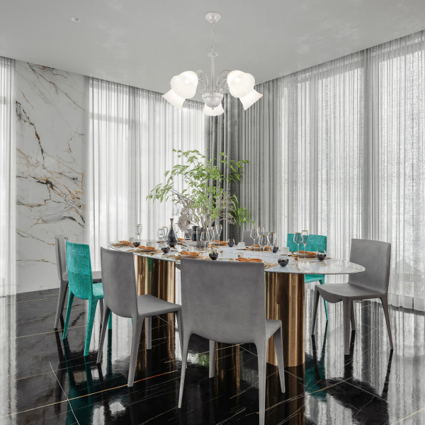 Подвесная люстра Arte Milano Amalfi 338544/5 WT+SL