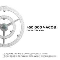 Светодиодный модуль со встроенным драйвером Apeyron 185-265В 72Вт 5400 лм 2700K 02-34