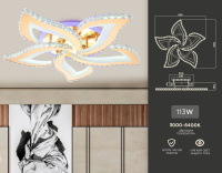 Потолочный светодиодный светильник Ambrella Light Acrylica FA1724